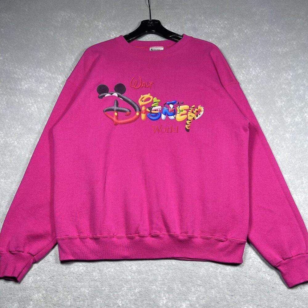 Disney Pink Walt Disney World Logo Sweatshirt